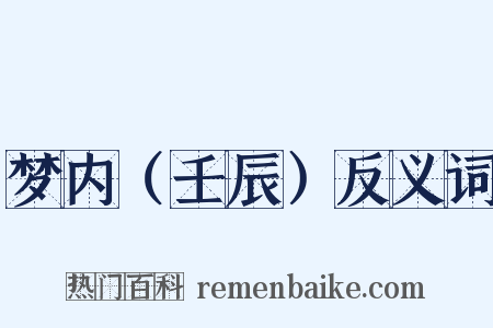 梦内（壬辰）反义词是什么意思的图片